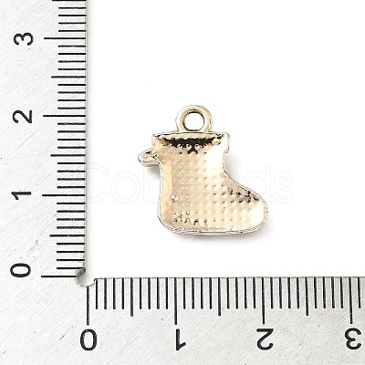 Christmas Themes Alloy Rhinestone Pendants PALLOY-P313-02A-G-1