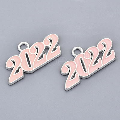 Alloy Enamel Pendants PALLOY-N160-001-04S-RS-1