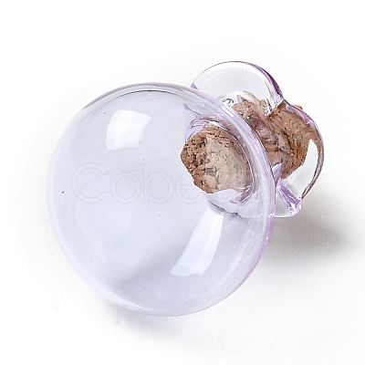 Lucky Bag Shape Glass Cork Bottles Ornament LS-AJEW-A039-02F-1