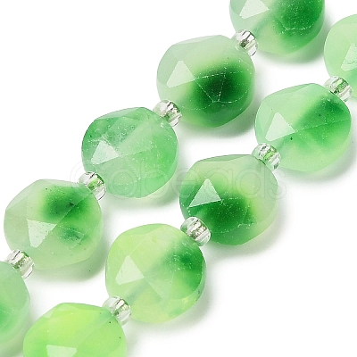 Dyed Natural White Jade Beads Strands G-C116-A181-01B-1