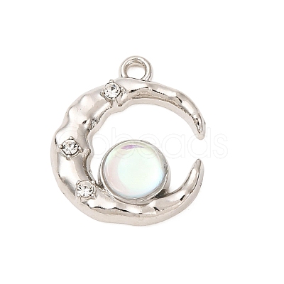 Alloy & Resin & Rhinestone Pendants RE-CBA6A90-05P-1