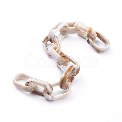 Handmade Acrylic Cable Chains AJEW-JB00535-07-1