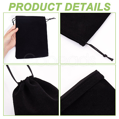 Velvet Packing Pouches Drawstring Bags ABAG-WH0046-30A-1
