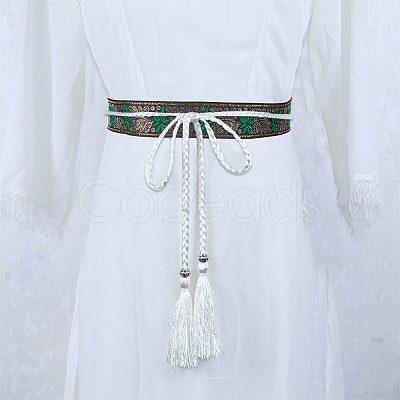 2Pcs 2 Colors Ethnic Style Embroidery Polyester Ribbons OCOR-PH0003-92-1