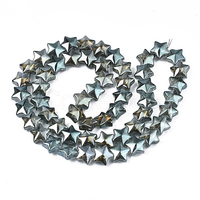 Electroplate Glass Beads Strand EGLA-S188-18-A02-1