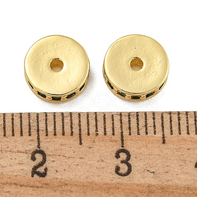 Rack Plating Brass Micro Pave Cubic Zirconia Beads KK-U030-28G-11-1