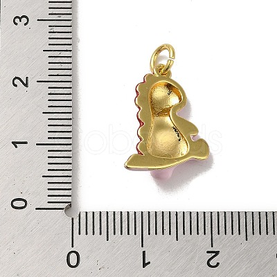 Rack Plating Brass Enamel Pendants KK-H473-15G-1