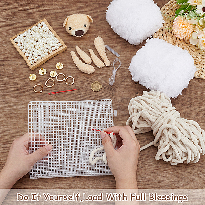 DIY Polycotton Braided Women's Crossbody Handbag Making Kits DIY-WH0349-353C-1