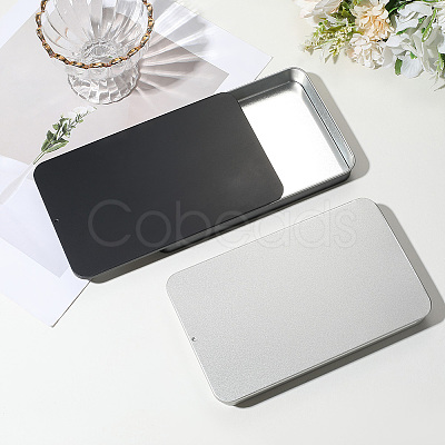 2Pcs Slide Top Tinplate Trinket Storage Boxes CON-SP0001-22B-01-1