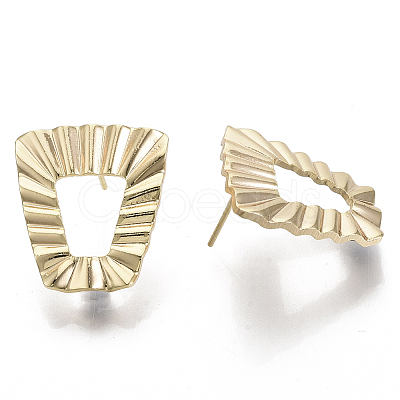 Brass Stud Earring Findings X-KK-T056-16G-NF-1