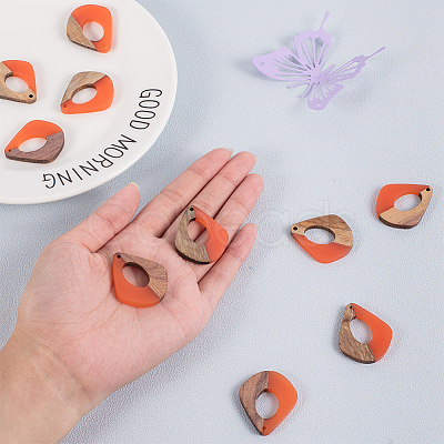 Resin & Wood Pendants RESI-OL0001-08C-1