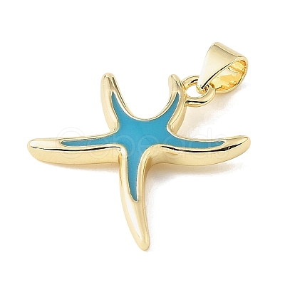 Brass Enamel Pendants KK-CBA6938-16G-02-1