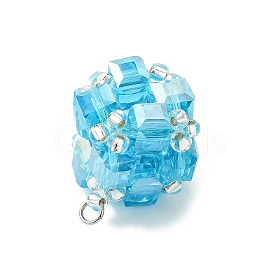 Glass Pendants PALLOY-MZ01350-01-1
