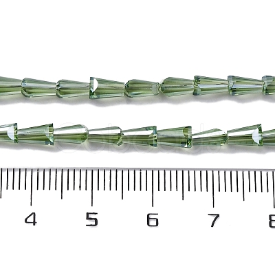 Transparent Electroplate Glass Beads Strands EGLA-H107-02A-PL04-1