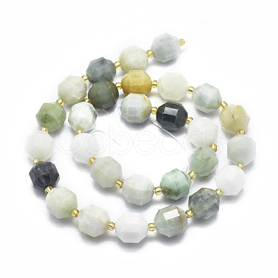 Natural Myanmar Jade/Burmese Jade Beads Strands G-K303-A16-12mm-1