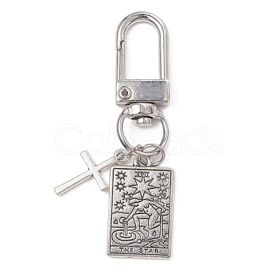 Alloy Tarot Pendants Decorations HJEW-JM01072-1