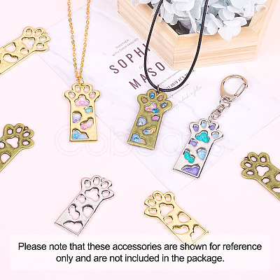 Open Back Bezel Pendants X-PALLOY-TAC0010-08KCG-1