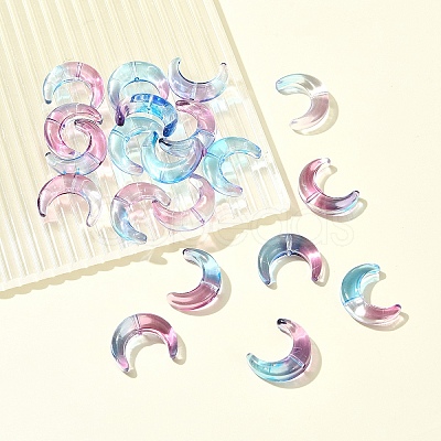 20Pcs Gradient Color Handmade Lampwork Beads LAMP-FS0001-18H-1