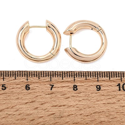Brass Huggie Hoop Earrings KK-CBACA55-22G-1