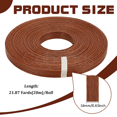 20M Handmade Woven Paper Rattan OCOR-WH0101-34C-1