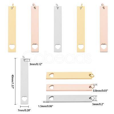 201 Stainless Steel Pendants STAS-UN0009-85-1