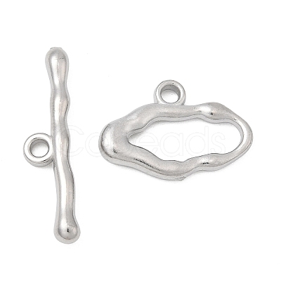 304 Stainless Steel Toggle Clasps STAS-Z179-02P-1