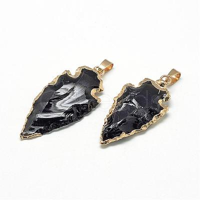 Natural Smoky Quartz Pendants G-Q490-A05-1