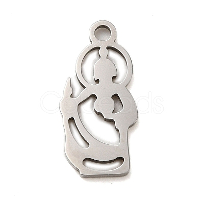 Non-Tarnish 304 Stainless Steel Pendants LS-STAS-S123-02P-1