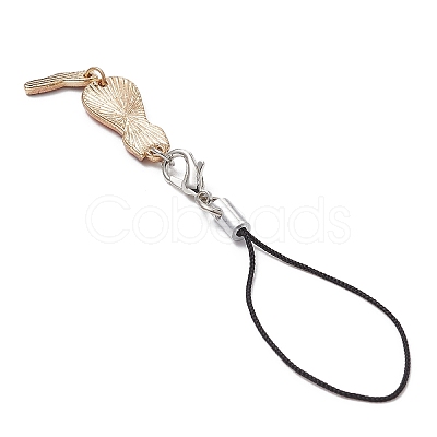 Cat Alloy Enamel Mobile Straps HJEW-JM01078-1