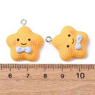 Opaque Resin Pendants RESI-G127-01C-1