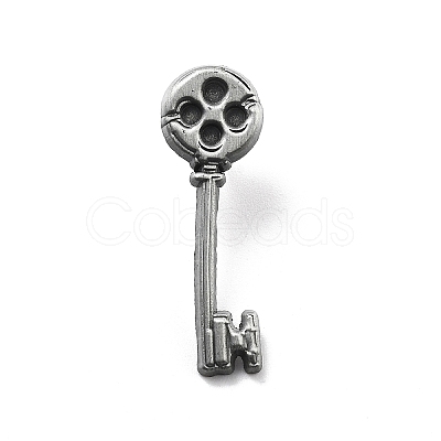 Retro Key Alloy Brooches for Backpack Clothes JEWB-V004-01A-1