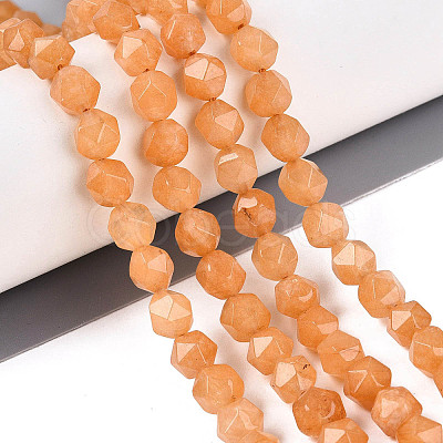 Dyed Natural White Jade Beads Strands G-T139-8mm-46R-1