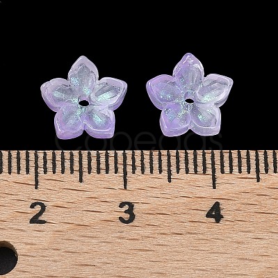 Dyed & Heated Glass Bead Caps X-GLAA-Z019-02H-1