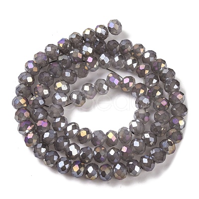 Baking Electroplate Glass Beads Strands DGLA-A039-J6MM-B06-1