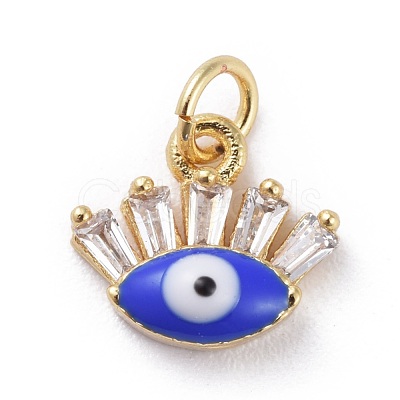 Cubic Zirconia Charms KK-G363-13G-1