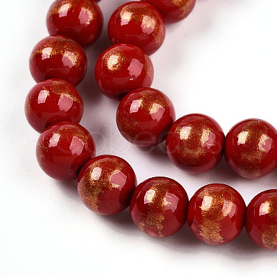 Natural Mashan Jade Beads Strands G-A255-A01-02A-1
