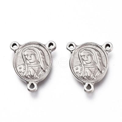 Tarnish Resistant 201 Stainless Steel Chandelier Component Links STAS-Z019-34P-1