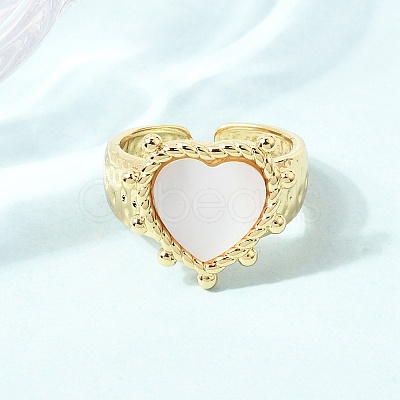 Brass Micro Pave Cubic Zirconia Open Cuff Rings CU-CBA4898-08G-10-1