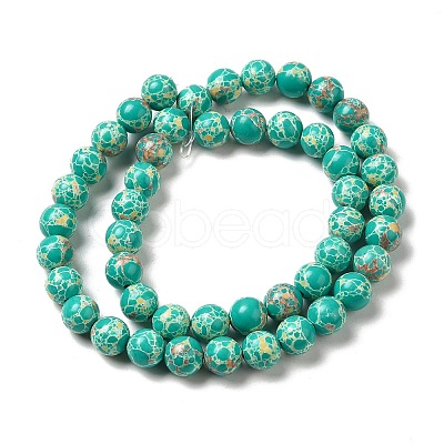 Synthetic Imperial Jasper Dyed Beads Strands G-P507-01A-01-1
