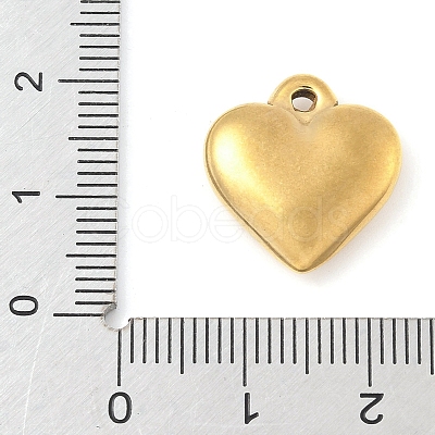 304 Stainless Steel Heart Pendants STAS-R162-01G-05-1