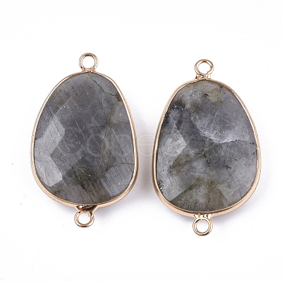 Natural Labradorite Links connectors G-S344-71A-1