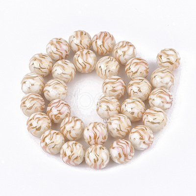 Electroplate Glass Beads Strands EGLA-S177-09B-08-1