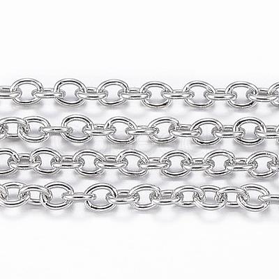 Tarnish Resistant 304 Stainless Steel Cable Chains CHS-H009-04P-1
