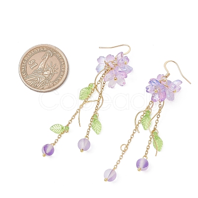 Synthetic Moonstone Dangle Earrings EJEW-JE06937-1