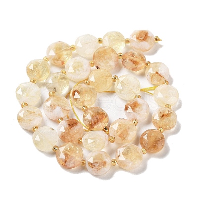 Natural Citrine Beads Strands G-NH0004-028-1