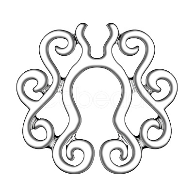 Stainless Steel Flower Clip On Nipple Rings WG76523-05-1