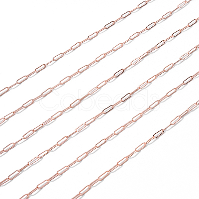 Brass Paperclip Chains CHC-T008-07RG-1