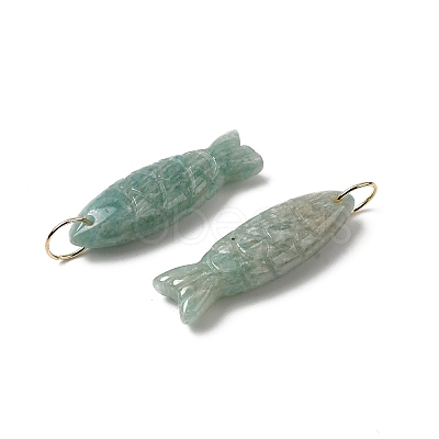 Natural Amazonite Carved Pendants G-G314-01G-06-1