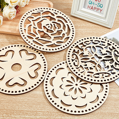 Wooden Basket Bottoms WOOD-GA0001-14-1
