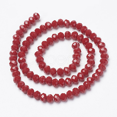Opaque Solid Color Glass Beads Strands X-EGLA-A034-P10mm-D02-1